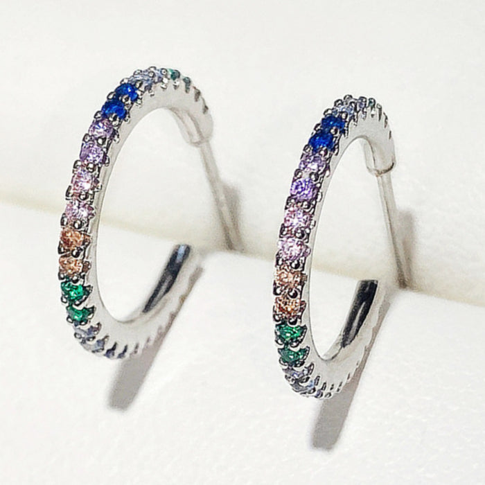 Colored diamond earrings for women