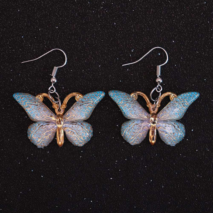 Colorful butterfly earrings