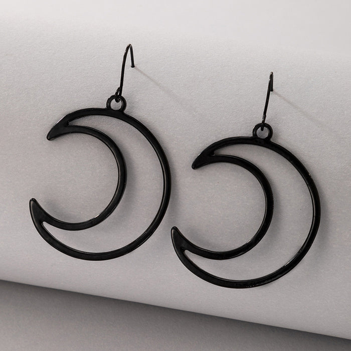 Moon simple fashion earrings