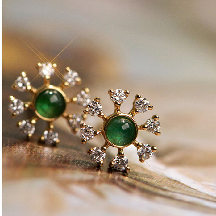 Elegant color matching earrings with fresh sunflower earrings