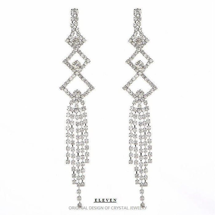 Exaggerated Chain Tassel Earrings - Trendy Statement Jewelry for Women