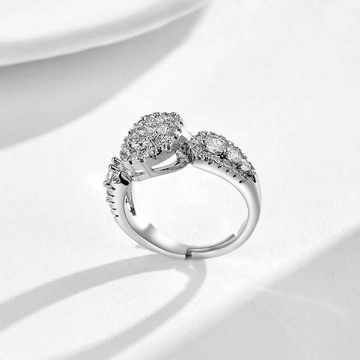 Wholesale copper micro-inlaid sugar cube bag rings