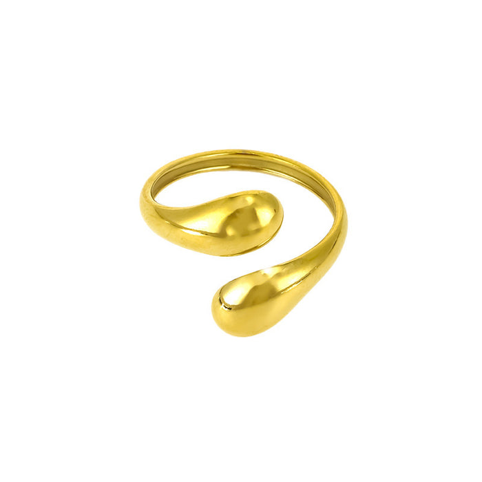 Wholesale stainless steel and titanium steel geometric cross-wrap open rings