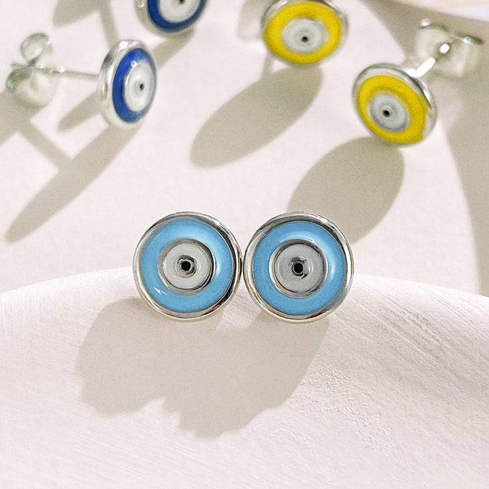 Devil's eye earrings oil drip eye earrings for women