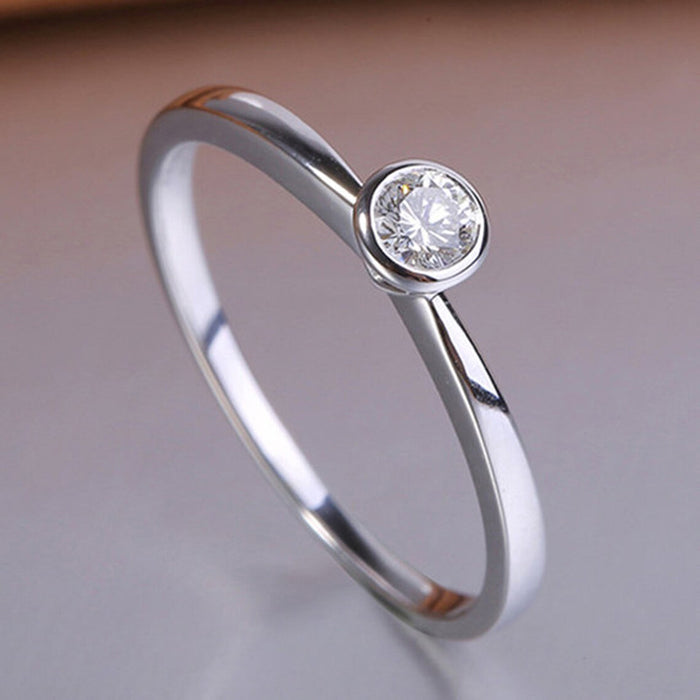 Japanese and Korean hand jewelry ring round versatile female ring ins birthday gift ring