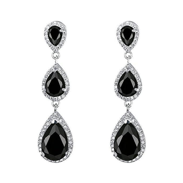 Baroque vintage earrings crystal zircon earrings