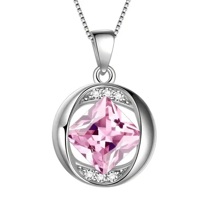 Hollow diamond design versatile commuter necklace for women - wallojewerly 