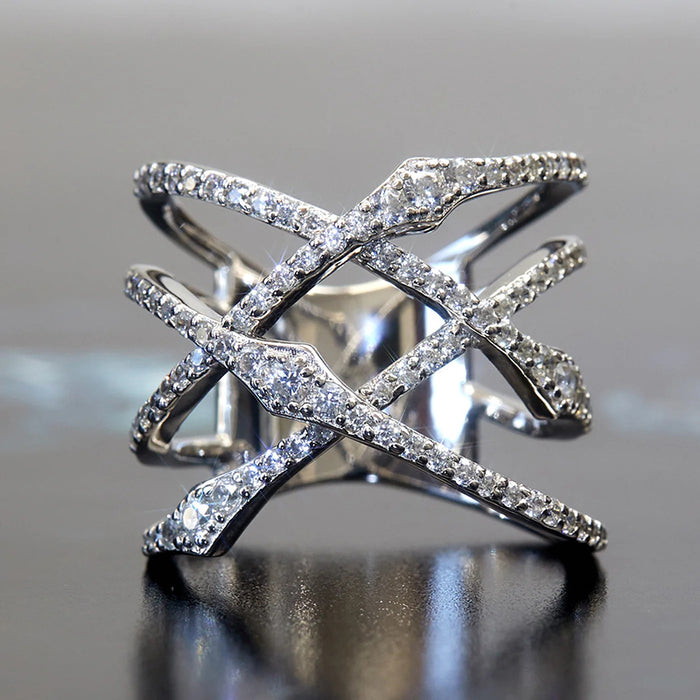 All-match American style cross-line ring