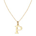 Gold alloy 26 English letter necklace - wallojewerly 