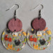 Clear Thanksgiving acrylic mushroom earrings - wallojewerly 