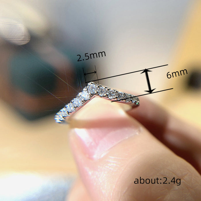 Geometric style ring simple style high-end ring