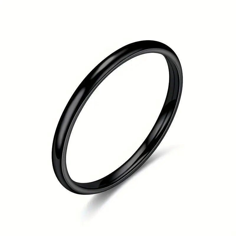 Anillo de dedo completo de arco simple de estilo coreano para hombres