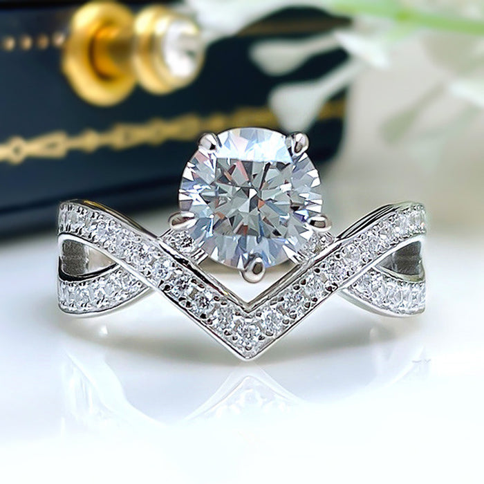 women's crown ring european and american fashion ring