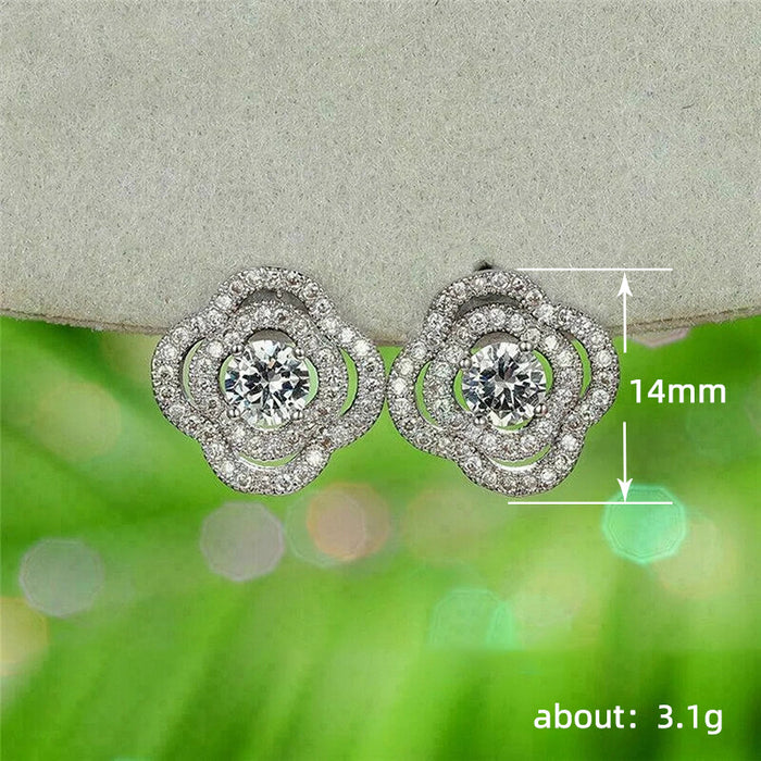 Camellia Sparkling Earrings