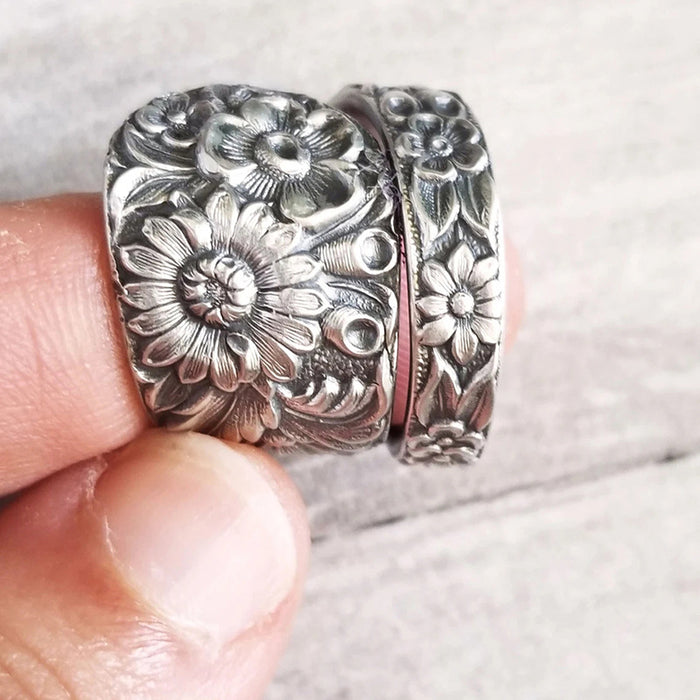 Sunflower dark flower ring blooming flower ring