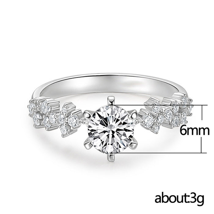 Anillo de compromiso para mujer con ocho corazones y ocho flechas y circonitas en forma de estrella, anillo de compromiso para el día de San Valentín