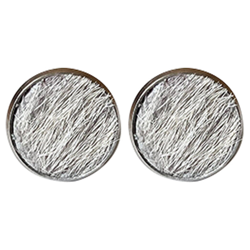 Factory Wholesale Stainless Steel Leather and Cowhide Earrings with Minimalist Bohemian Embossed Design