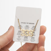 Angel Number Sweater Chain, Vintage 000-999 Stainless Steel Pendant Necklace Wholesale - wallojewerly 