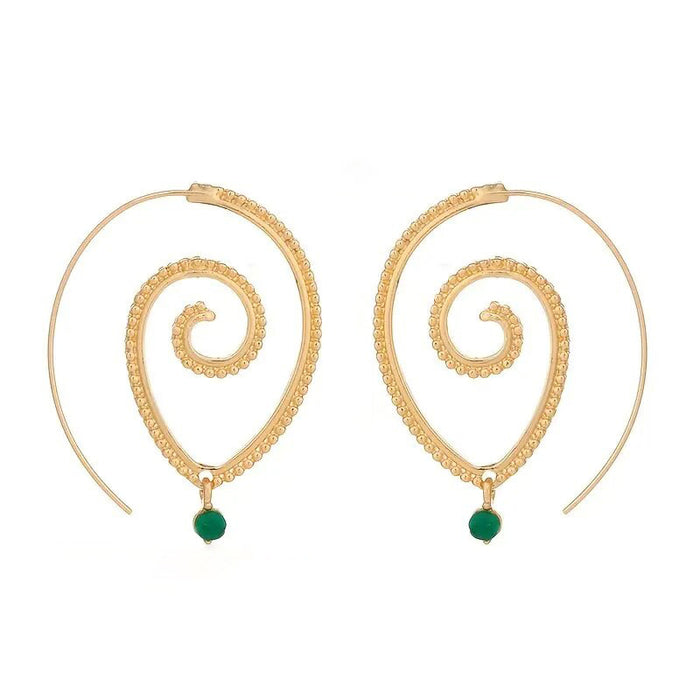 Hollow earrings personalized mosquito coil earrings