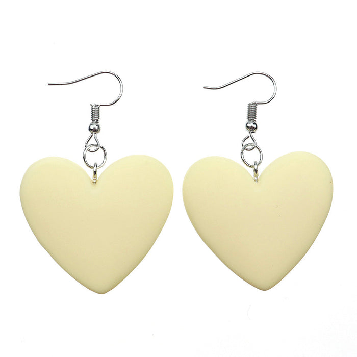 Colorful love earrings - wallojewerly 