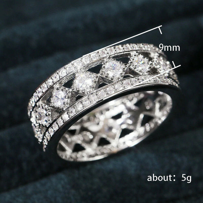 Horse eye zircon ring fashionable commuter style women's ring