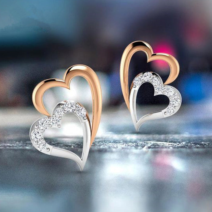 Heart shaped earrings lover gift earrings