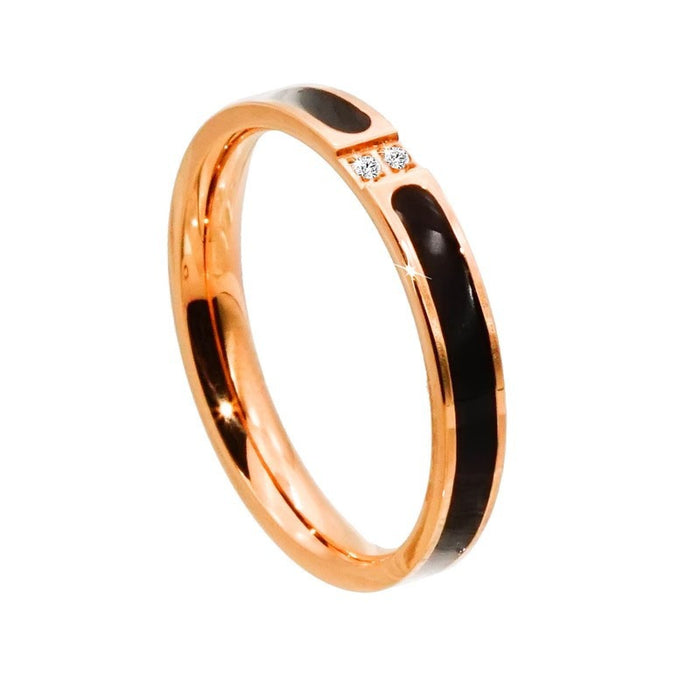 Wholesale rose gold, stainless steel, titanium steel, and diamond-set rings