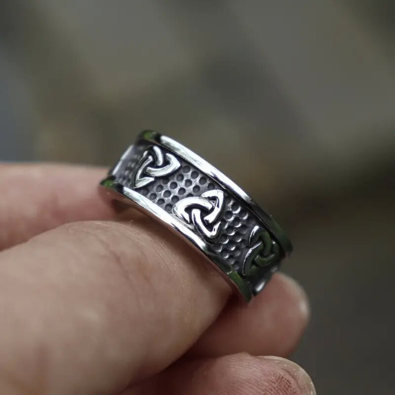 Anillos de dedo índice desgastados retro para hombres y mujeres, anillos de hombre estilo hip-hop