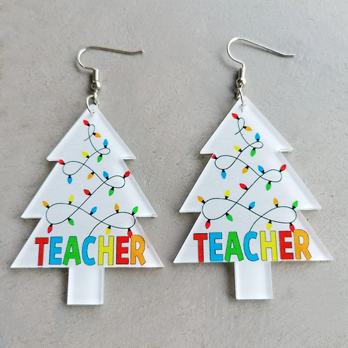 Christmas acrylic earrings