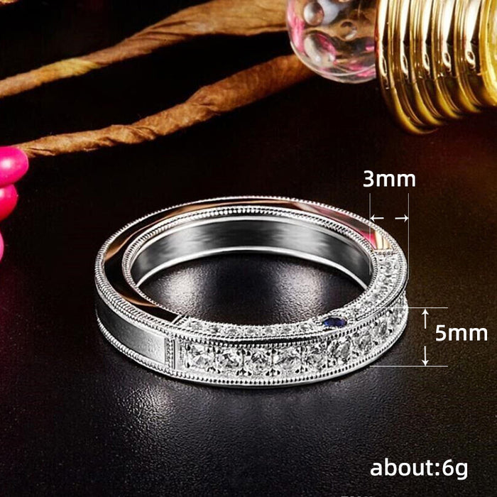 Anillos de pareja de anillos gruesos para hombres y mujeres, anillos apilables simples