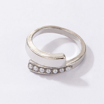 OL style irregular geometric diamond ring single model