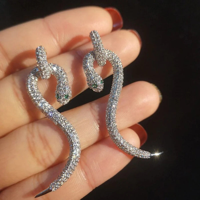 S snake earrings new design exaggerated earrings