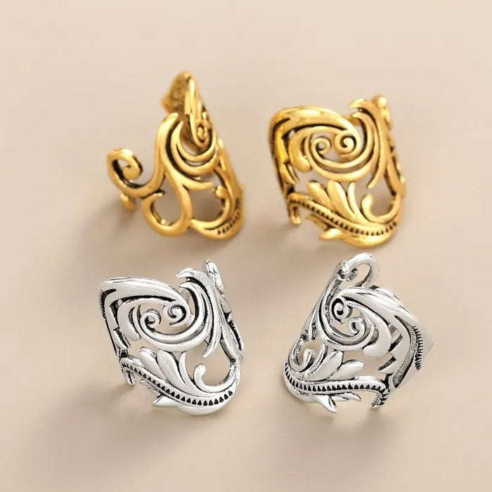 Leaf ear bone clip retro non-pierced earrings