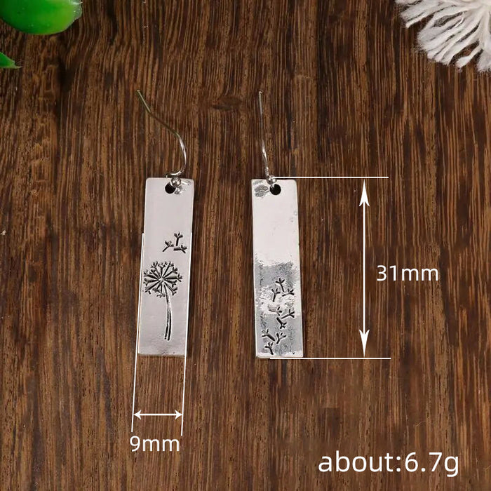 Popular dandelion retro pendant earrings for women