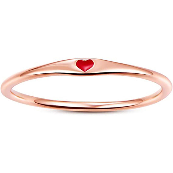 Love diamond ring heart shaped ring