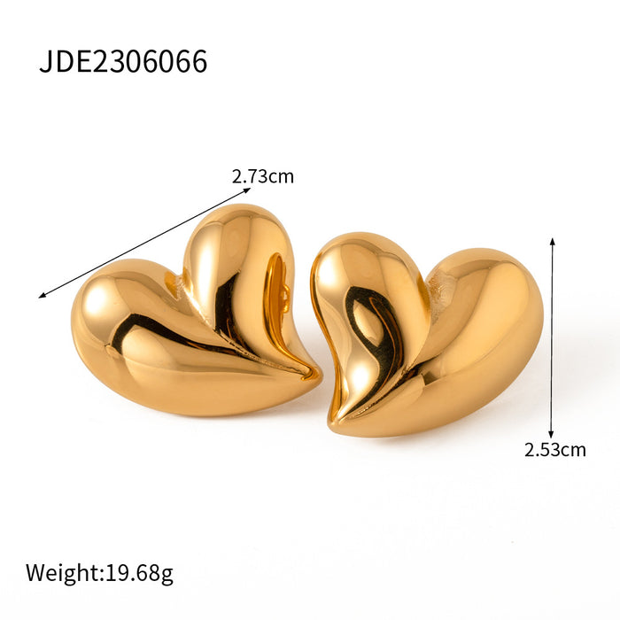 18K Gold Plated Stainless Steel Knot Earrings - High-End Fashion Jewelry