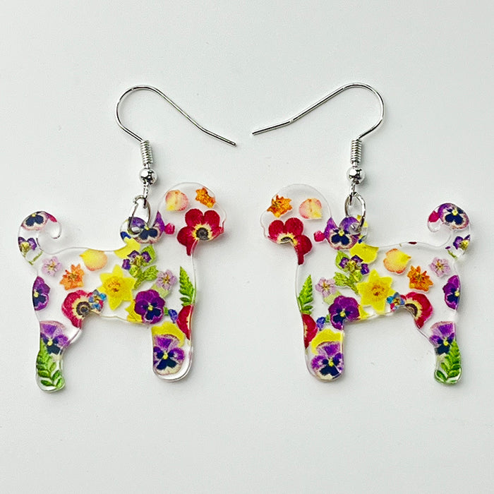 Colorful Animal Earrings with Butterfly, Rabbit, Cat, and Dog Designs