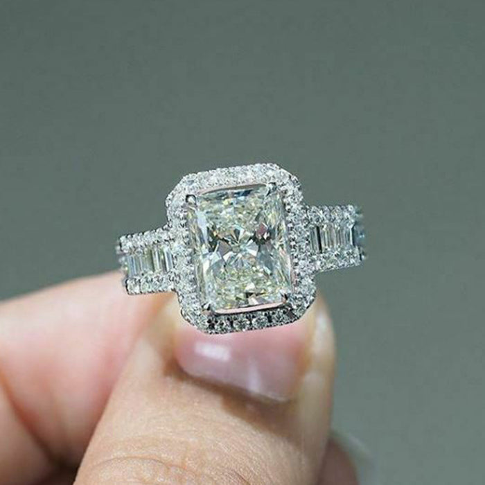 Zircon Ring European and American Trendy Ring Jewelry