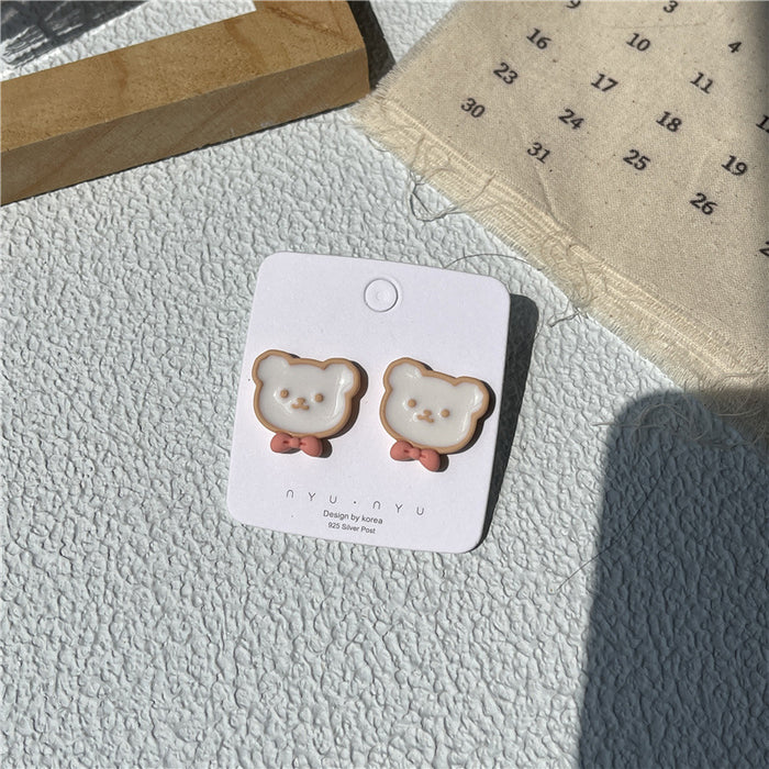 Cute and sweet earrings | Original personalized milk tea ice cream fun earrings