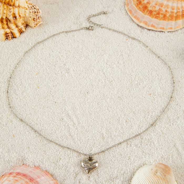 Shell and Starfish Pendant Necklace Set - Bohemian Style Jewelry for Women