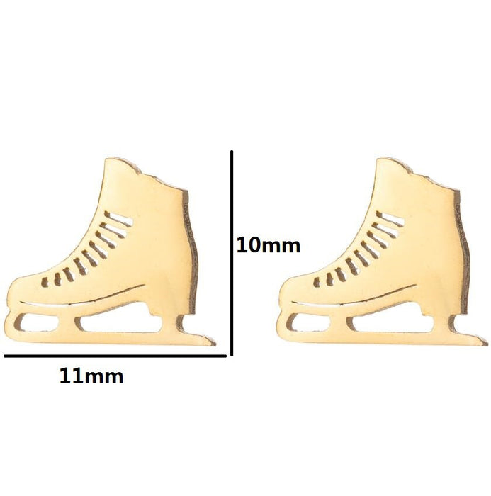 Pendientes de patines de rugby, pendientes de letras geométricas de nubes simples y de moda, nicho de comercio exterior al por mayor