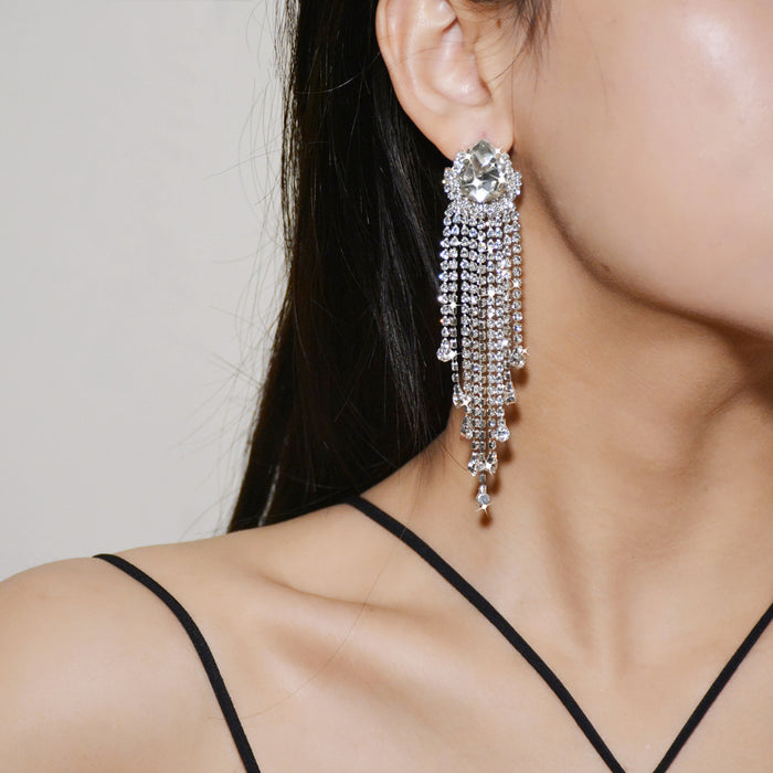 Sweet Tassel Earrings - Cold-Tone Chain Jewelry for a Stylish Look