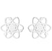 Molecular cutout stainless steel earrings - wallojewerly 