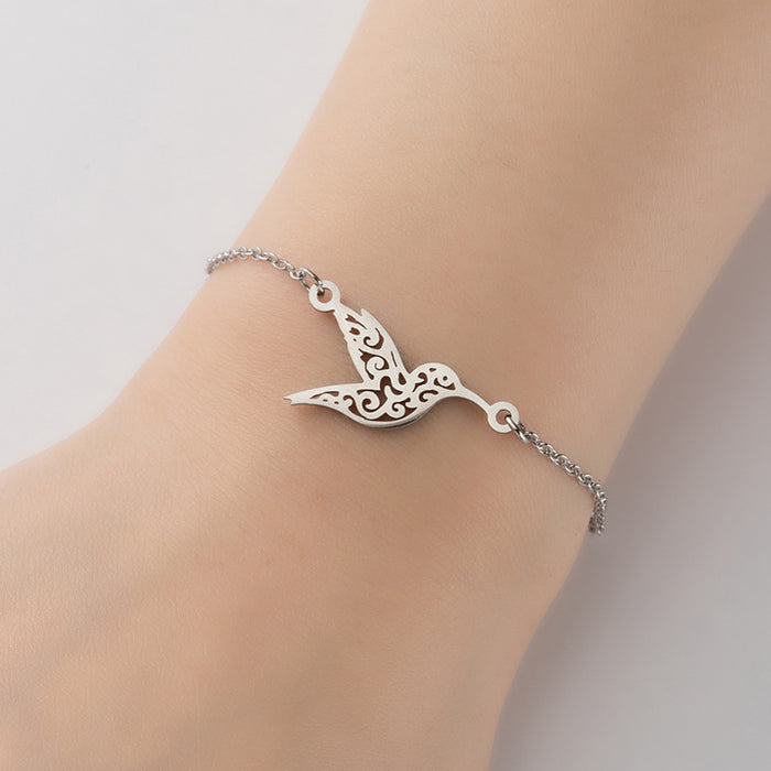 Bird bracelet, retro fashion all-match hummingbird bracelet cross-border hot wholesale