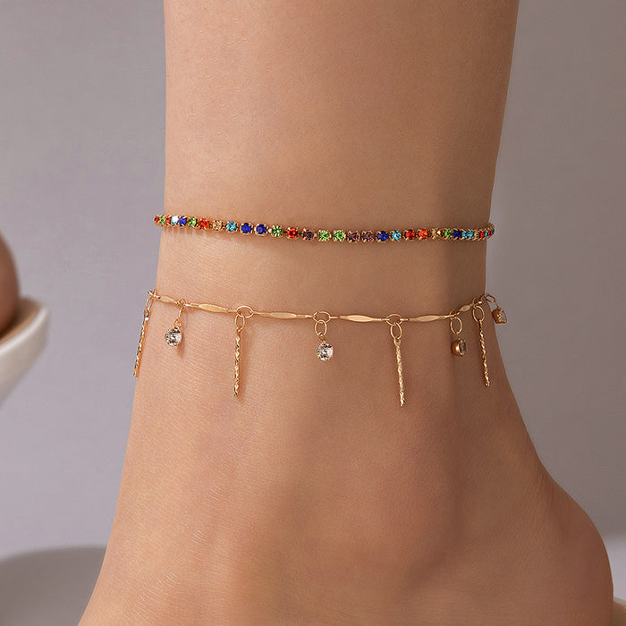 Gold Chain Anklet - Minimalist Unisex Foot Jewelry