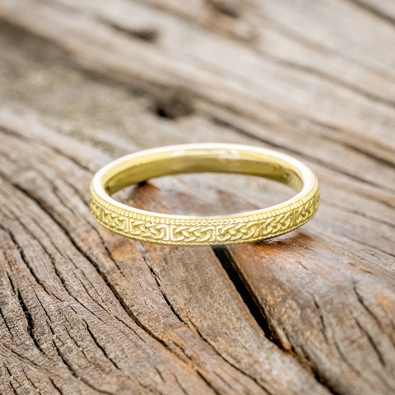Japanese and Korean light luxury textured pinky ring metal design commuter ring