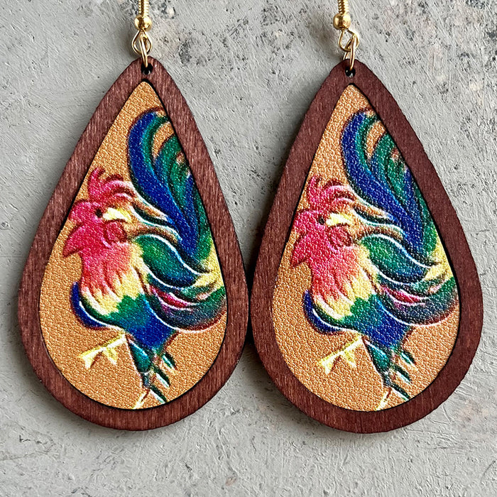 Wooden Attack Earrings