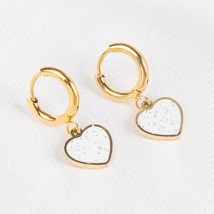 Hollow earrings 18K gold plated stainless steel light luxury trend earrings