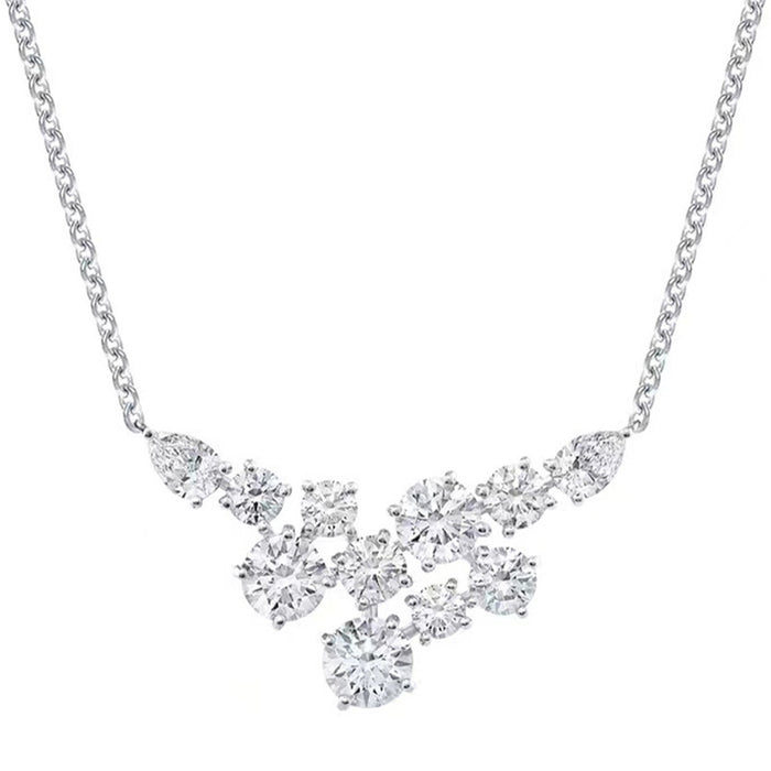 Geometric Metal Tail Chain Necklace