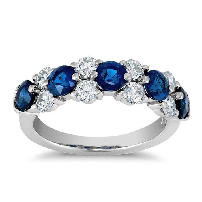 Lava Klein Blue Ring Light Luxury Design Couple Retro Ring